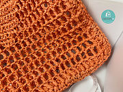 Prada Raffia Tote Bag Orange 1BG393 36x38x3 cm - 5