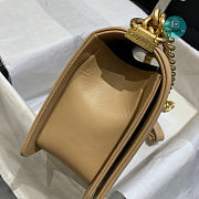 Chanel Medium Boy Chevron Nude 67086 25cm - 4
