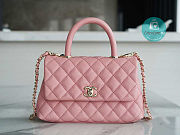Chanel Coco Caviar Leather Handle Pink 24 cm - 1