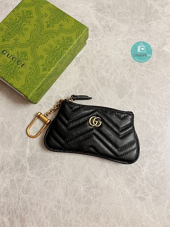 Gucci GG Marmont Purse In Black 671773 12.5x7x1.5 cm