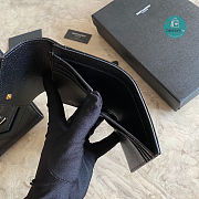 YSL Saint Laurent Short Wallet In Black 403943 12.5×10×2.5 cm - 2