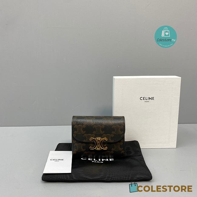 Celine Triomphe Wallet 60030 10.5x9x4 cm - 1