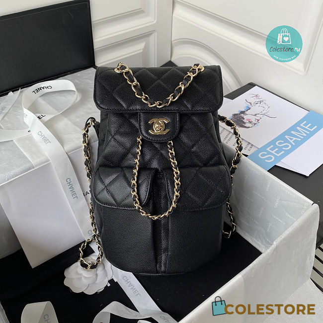 Chanel Backpack In Black AS320022S Size 25.5x16.5x15.5 cm - 1