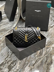 Saint Laurent YSL Envelope Medium Black 487206 24x17.5x6 cm - 1