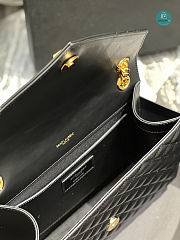 Saint Laurent YSL Envelope Medium Black 487206 24x17.5x6 cm - 6