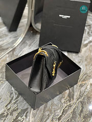 Saint Laurent YSL Envelope Medium Black 487206 24x17.5x6 cm - 5