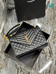 Saint Laurent YSL Envelope Medium Black 487206 24x17.5x6 cm - 2