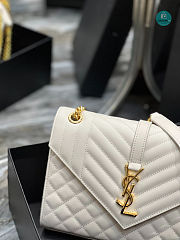 Saint Laurent YSL Envelope Medium White 487206 24x17.5x6 cm - 4