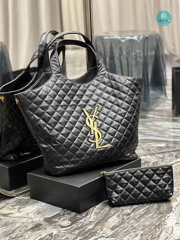 YSL Icare Maxi Shopping Bag In Quilted Lambskin 698651 58 X 43 X 8 Cm