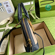 Gucci Horsebit 1955 Mini Top Handle Bag 640716 in Beige Canvas 20x19.5x7.5 cm - 5