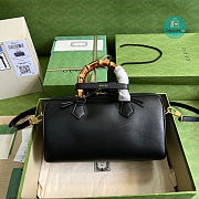 Gucci Diana Leather Crossbody Handbags In Black 655663 30x18x15cm - 3