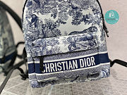 DiorTravel Backpack Blue 21.5x31.5x13cm - 6