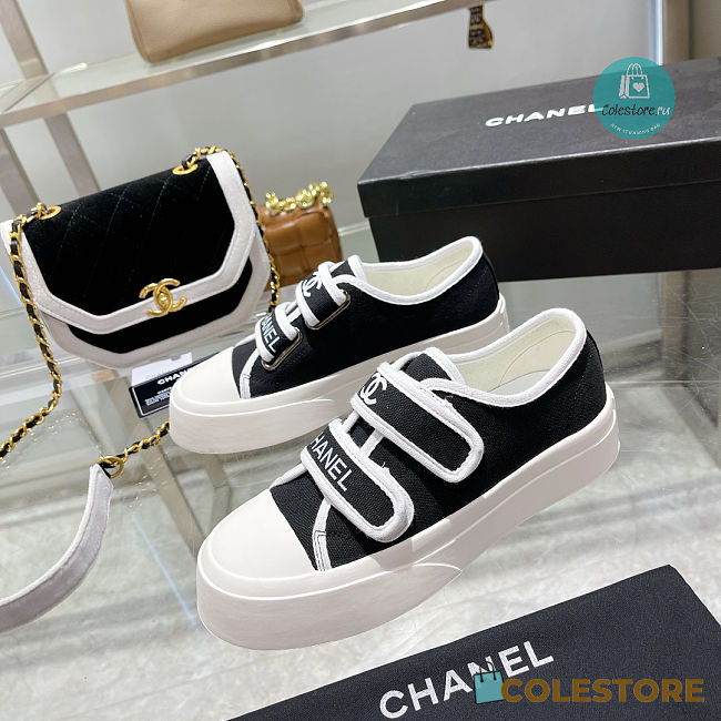 Chanel In Black Sneakers Canvas  - 1