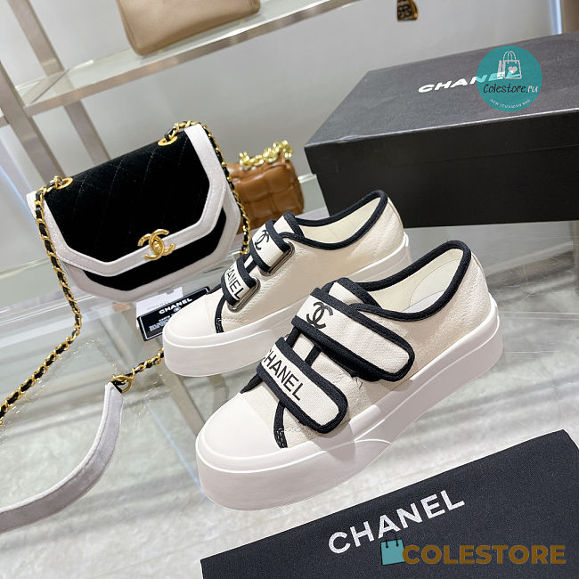 Chanel In White Sneakers Canvas  - 1