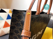 Celine Triomphe Vertical Cabas Tote Bag In Brown 28.5x33x8 cm  - 6