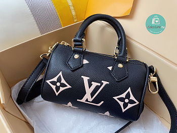 Louis Vuitton Nano Speedy in Black M81456 16.0x11.0x9.0 cm