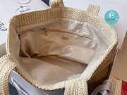 Prada Raffia Woven Tote Bag In Tan 36x38x11 cm - 6
