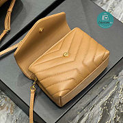 YSL Lou Lou Toy Crossbody Bag In Brown Size 18cm   - 2