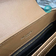YSL Lou Lou Toy Crossbody Bag In Brown Size 18cm   - 5