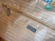 Prada Raffia Woven Tote Bag In Blue 36x38x11 cm - 3