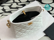 Chanel Hobo Small Handbag Caviar In White AS3223 16x19x8 cm - 6