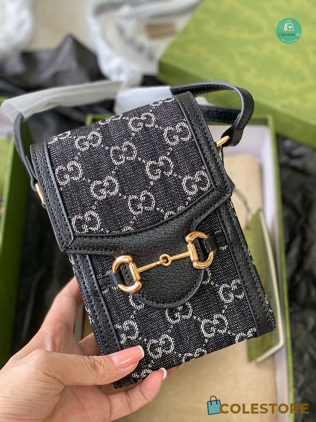 Gucci Horsebit 1955 Mini Bag 625615 in Black Size 17×11×4 cm  - 1