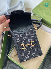 Gucci Horsebit 1955 Mini Bag 625615 in Black Size 17×11×4 cm  - 4
