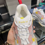 Balenciaga Triple S Cream Yellow Red Sneakers - 6