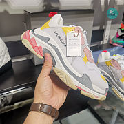 Balenciaga Triple S Cream Yellow Red Sneakers - 3