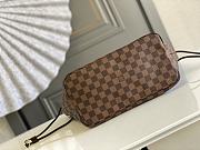 Louis Vuitton Neverfull Damier Ebene MM Rose Ballerine N41603 Size 31x28x14cm - 6