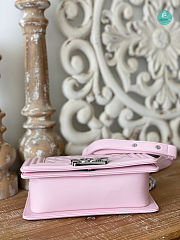 Chanel LeBoy Calfskin in Pink 67086 size 25cm - 6