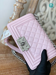 Chanel LeBoy Calfskin in Pink 67086 size 25cm - 5