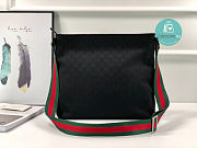 Gucci GG Canvas Medium Messenger Black Bag 189751 Size 34x34x11cm - 3