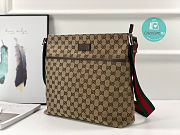 Gucci GG Canvas Medium Messenger Brown Bag 189751 Size 34x34x11cm - 3