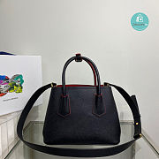 Prada Double Saffiano leather Mini Bag In Black 1BG443 Size 25x18.5x12.5 cm - 6