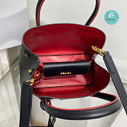 Prada Double Saffiano leather Mini Bag In Black 1BG443 Size 25x18.5x12.5 cm - 4