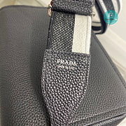 Prada Leather Shoulder Bag In Black 1BD314 23x15.5x9 cm - 3