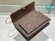Lady Dior Chain Pouch Latte Cannage Lambskin 3105 size 19.5 x 12.5 x 5 cm - 6