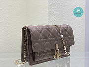 Lady Dior Chain Pouch Latte Cannage Lambskin 3105 size 19.5 x 12.5 x 5 cm - 4