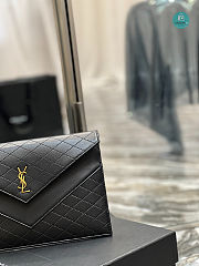 YSL Saint Laurent Gaby Double-flap Chain Pouch in Lambskin 685596 26×17cmx20cm - 5