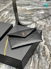 YSL Saint Laurent Gaby Double-flap Chain Pouch in Lambskin 685596 26×17cmx20cm - 4