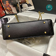 Chanel 22p Black Gold Handle Graft Caviar Cowhide In Black AS3335 30x18x10cm - 6