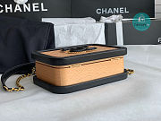 Chanel Vanity Case Beech Wood Beige Black AS2926 20.5X17.5X7cm - 4