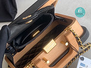 Chanel Vanity Case Beech Wood Beige Black AS2926 20.5X17.5X7cm - 6