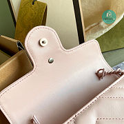 Gucci Marmont belt Bag In Light Pink leather 16.5×10.2×5.1cm - 3