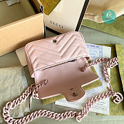 Gucci Marmont belt Bag In Light Pink leather 16.5×10.2×5.1cm - 5