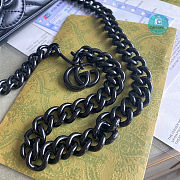 Gucci Marmont belt Bag In Black leather 16.5×10.2×5.1cm - 4