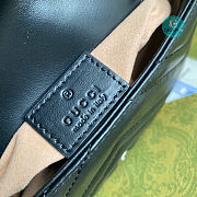 Gucci Marmont belt Bag In Black leather 16.5×10.2×5.1cm - 6