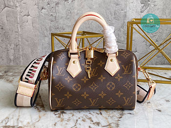 Louis Vuitton Speedy Bandouliere 20 In Black 20.5 x 13.5 x 12 cm