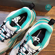 Balenciaga Triple S White Green Sneakers - 2